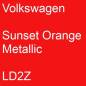 Preview: Volkswagen, Sunset Orange Metallic, LD2Z.